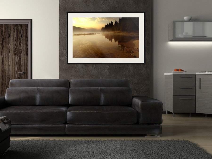 ARTGEIST Plakat med ramme - Fog Over the Water