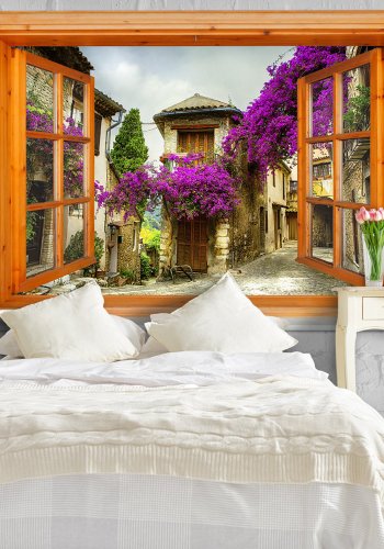 ARTGEIST fototapet - Italian Views, Italien gennem et vindue (flere strrelser)