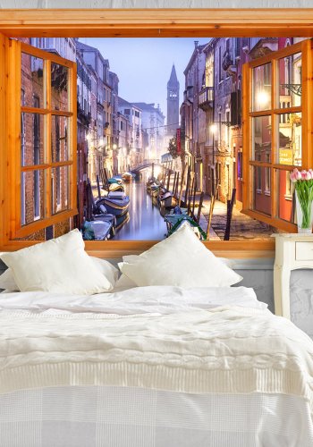 ARTGEIST fototapet - Venice View, udsigt over Venedig gennem Venedig (flere strrelser)