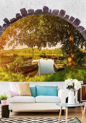 ARTGEIST Fototapet - Summer Lake, sommer ved sen (flere strrelser)