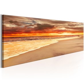 ARTGEIST Beach: Beautiful Sunset - Solnedgang p stranden trykt p lrred - Flere strrelser