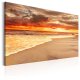 ARTGEIST Beach: Beatiful Sunset II - Solnedgang p stranden trykt p lrred - Flere strrelser