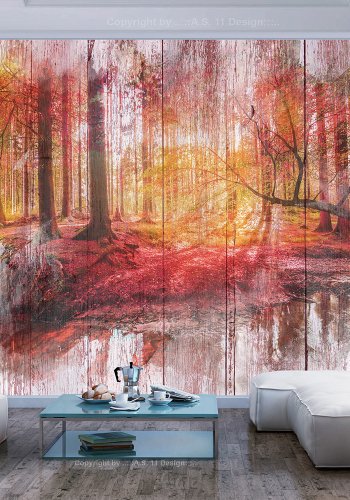 ARTGEIST Fototapet - Autumnal Forest, rustik forr (flere strrelser)