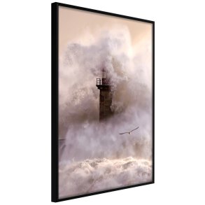 ARTGEIST Plakat med ramme - Lighthouse During a Storm