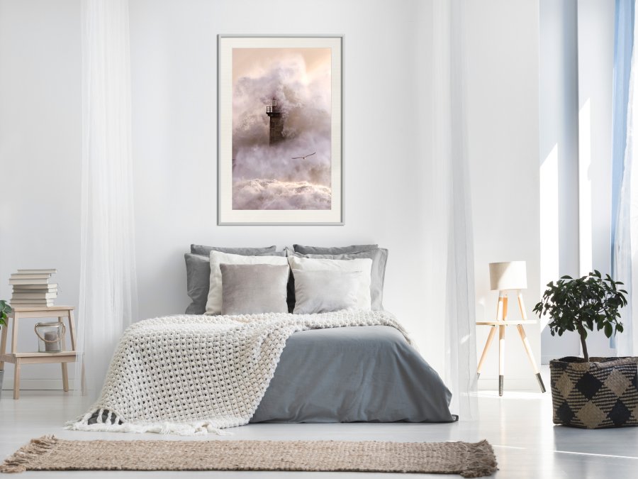 ARTGEIST Plakat med ramme - Lighthouse During a Storm