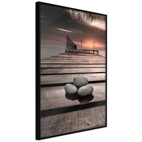 ARTGEIST Plakat med ramme - Stones on the Pier