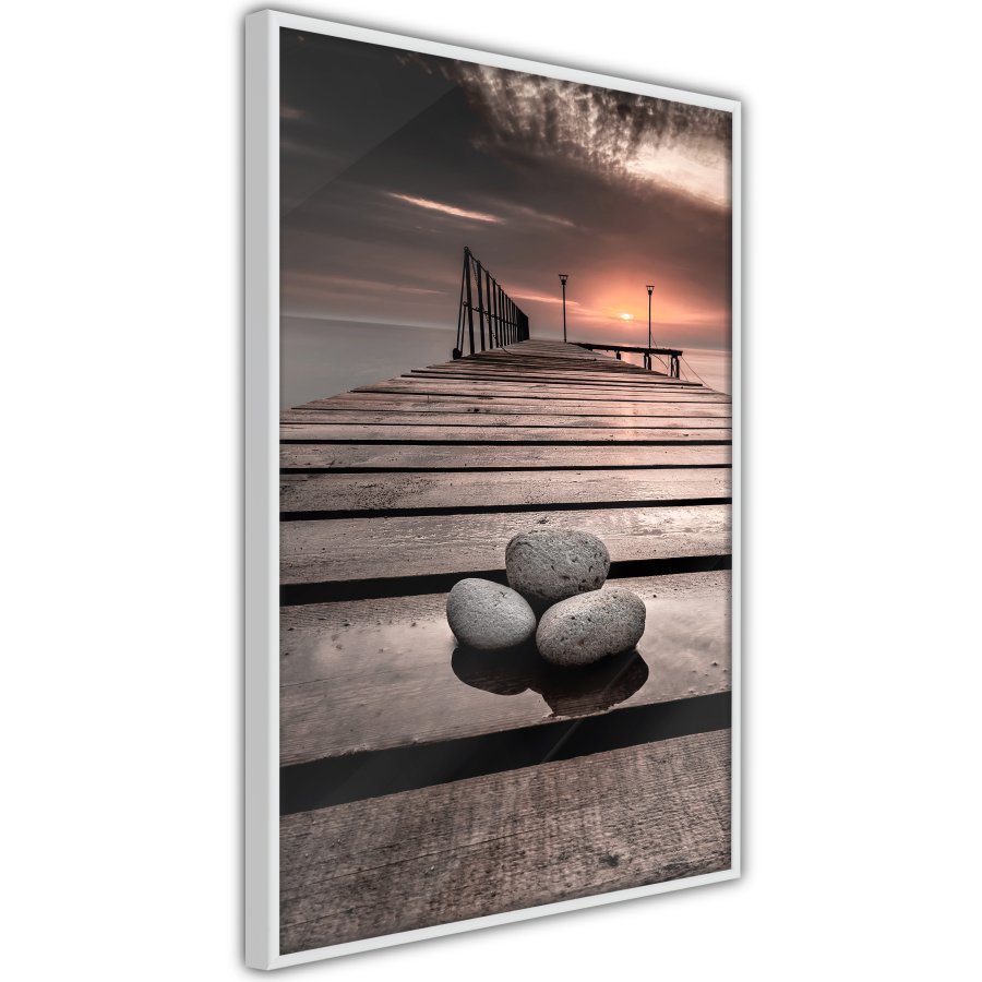 ARTGEIST Plakat med ramme - Stones on the Pier