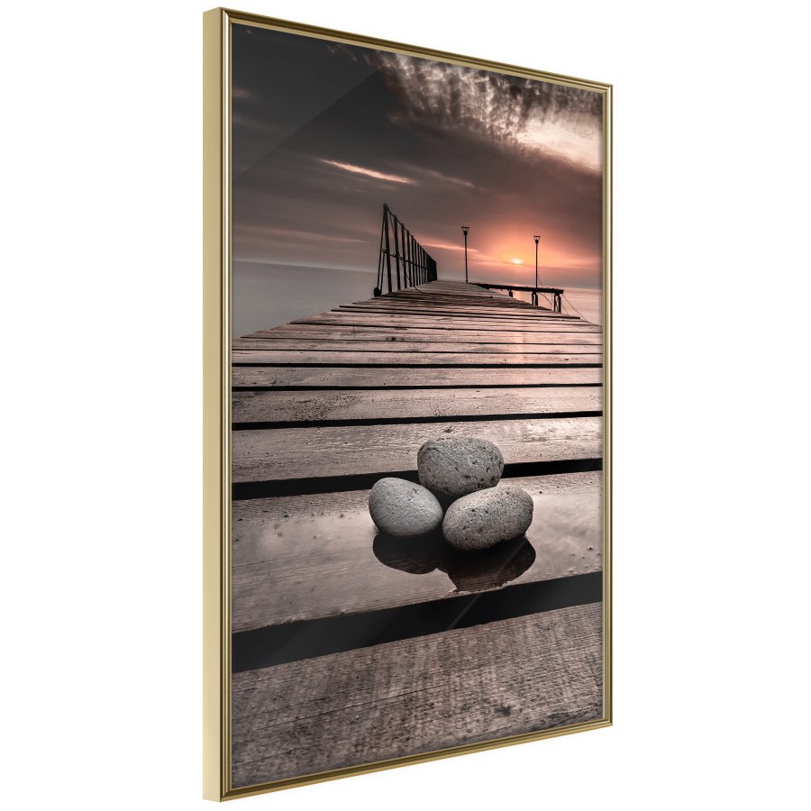 ARTGEIST Plakat med ramme - Stones on the Pier
