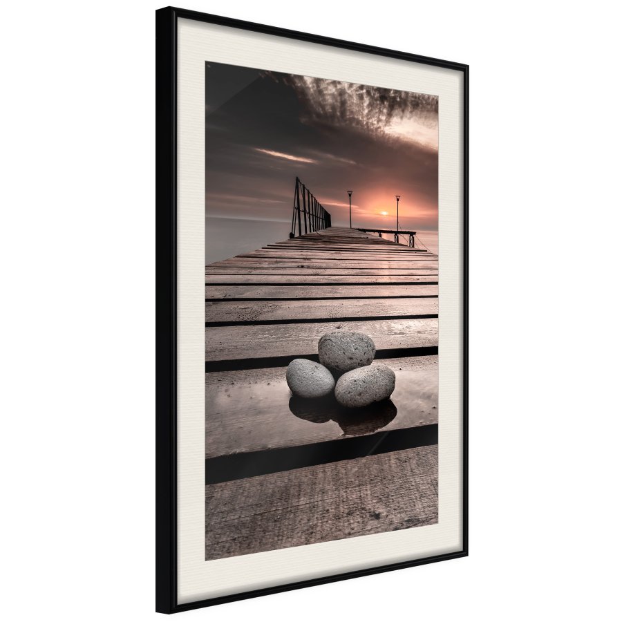 ARTGEIST Plakat med ramme - Stones on the Pier
