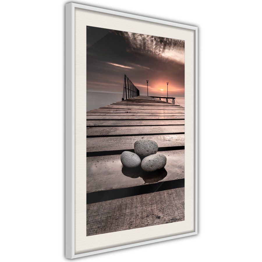 ARTGEIST Plakat med ramme - Stones on the Pier