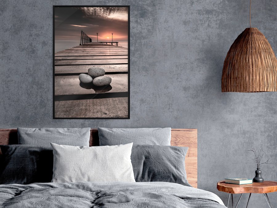 ARTGEIST Plakat med ramme - Stones on the Pier