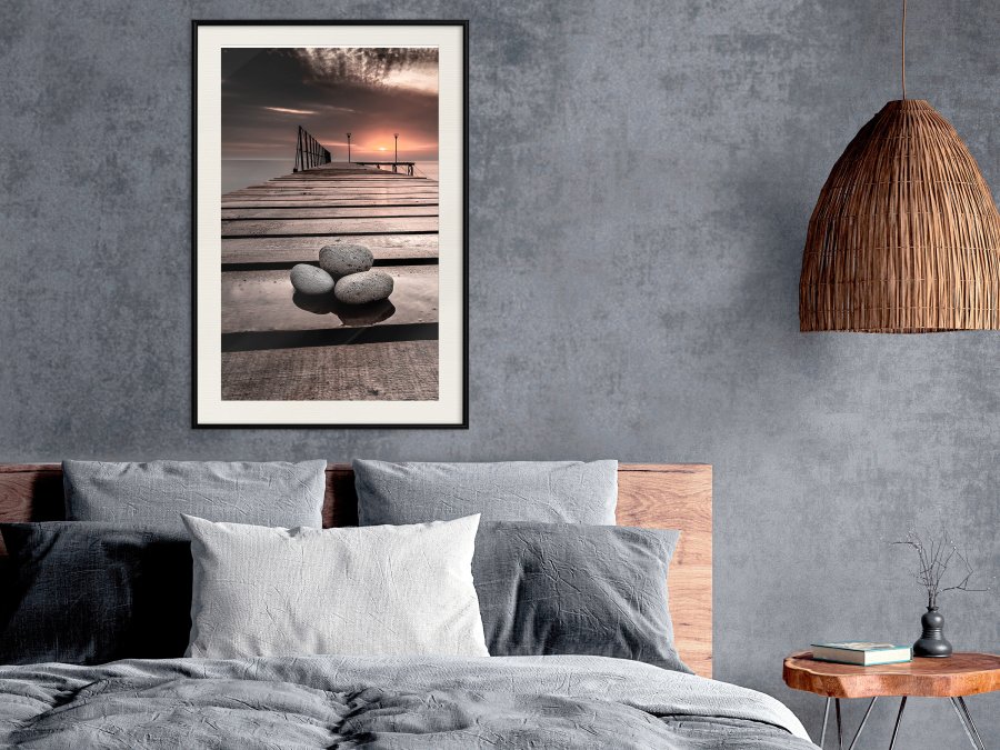 ARTGEIST Plakat med ramme - Stones on the Pier