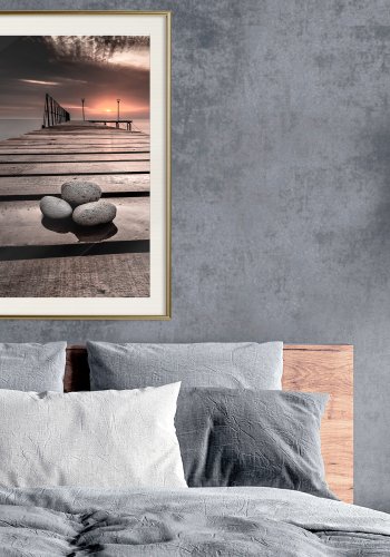ARTGEIST Plakat med ramme - Stones on the Pier