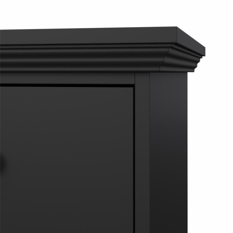 TVILUM North Chest med 3 skuffer, Matt Black, 86,3 x 51,6 x 88,2 cm