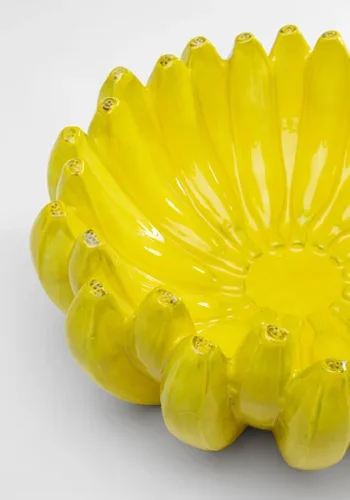 KARE DESIGN Deco Bananas skl, rund - gul keramik (30)