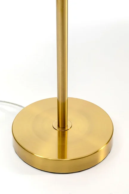 KARE DESIGN Feather Palm bordlampe - hvid strudsefjer og messing stl