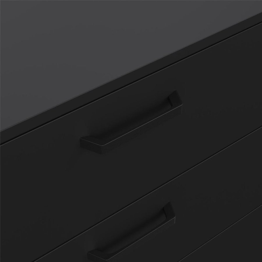 TVILUM Dana Chest med 3 skuffer, Matt Black, 98,7 x 39,8 x 76,6 cm