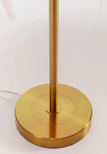 KARE DESIGN Feather Palm bordlampe - lyserd strudsefjer og messing stl