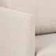 ACT NORDIC Milly 2 pers. sofa med chaiselong, vendbar - beige stof og natur gummitr
