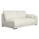 California sofa, m. venstre chaiselong og 2 armpuder - sand stof og sort metal