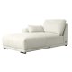 California sofa, m. venstre chaiselong og 2 armpuder - sand stof og sort metal