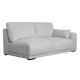 California sofa, m. venstre chaiselong og 2 armpuder - gr stof og sort metal