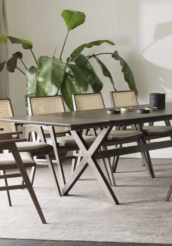 ROWICO Calverton tillgsplade, rektangulr - brun egefiner og eg (45x95)