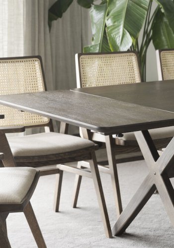 ROWICO Calverton tillgsplade, rektangulr - brun egefiner og eg (45x95)