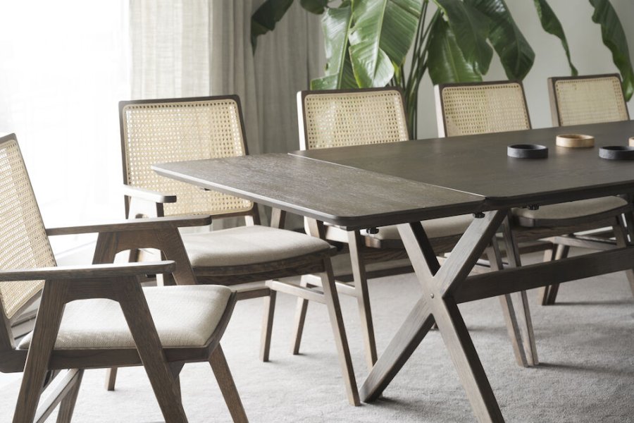 ROWICO Calverton tillgsplade, rektangulr - brun egefiner og eg (45x95)