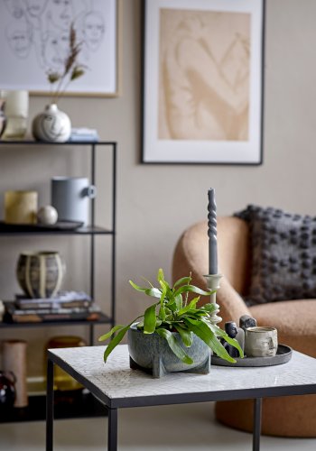 BLOOMINGVILLE Twist Stearinlys, Gr, Parafin, st af 4