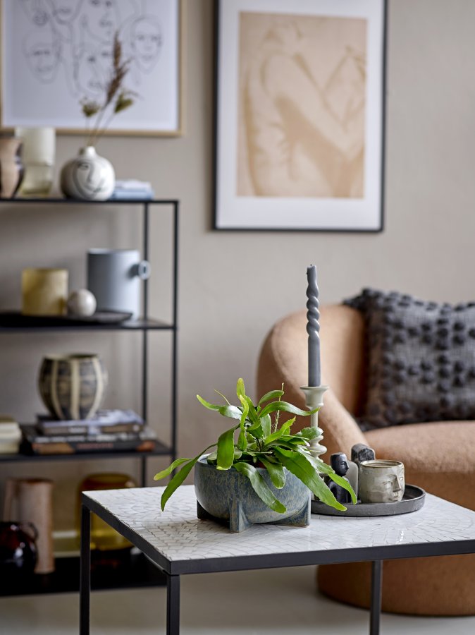 BLOOMINGVILLE Twist Stearinlys, Gr, Parafin, st af 4