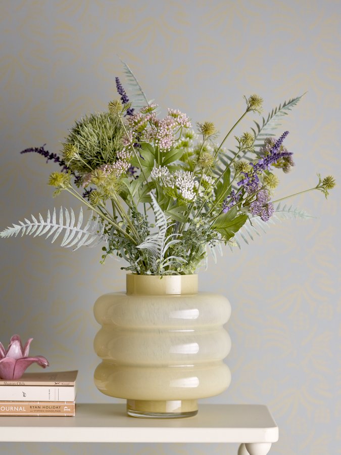 BLOOMINGVILLE Sahara Vase, Gul, Glas