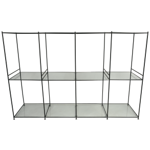 DAN-FORM DAN-FORM Stol Display Stol Display, sort lak og glashylder