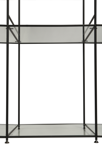 DAN-FORM DAN-FORM Stol Display Stol Display, sort lak og glashylder