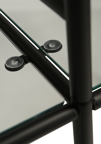 DAN-FORM DAN-FORM Stol Display Stol Display, sort lak og glashylder