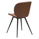 DANFORM Cloud spisebordsstol - cognac kunstlder og sort stl