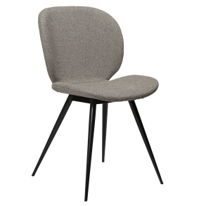 DAN-FORM CLOUD Stol Pebble earth bouclé stof med sorte ben