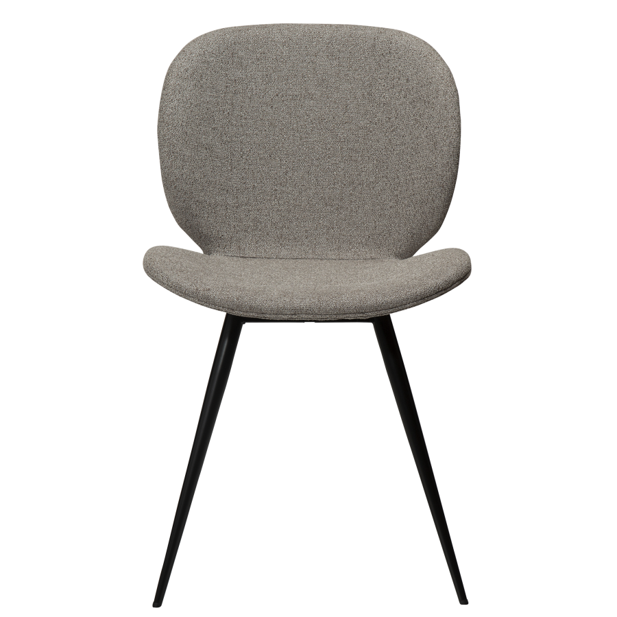 DAN-FORM CLOUD Stol Pebble earth bouclé stof med sorte ben