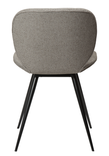 DAN-FORM CLOUD Stol Pebble earth bouclé stof med sorte ben