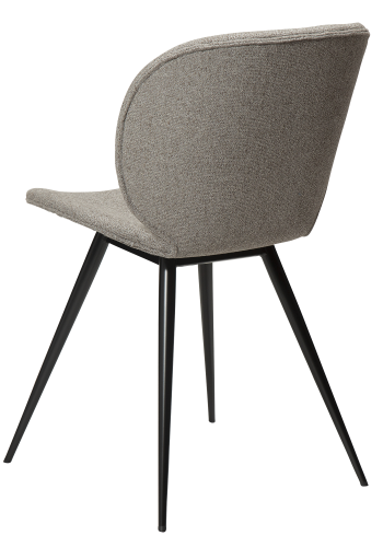 DAN-FORM CLOUD Stol Pebble earth bouclé stof med sorte ben