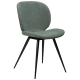 DAN-FORM CLOUD Stol Pebble grn bouclé stof med sorte ben