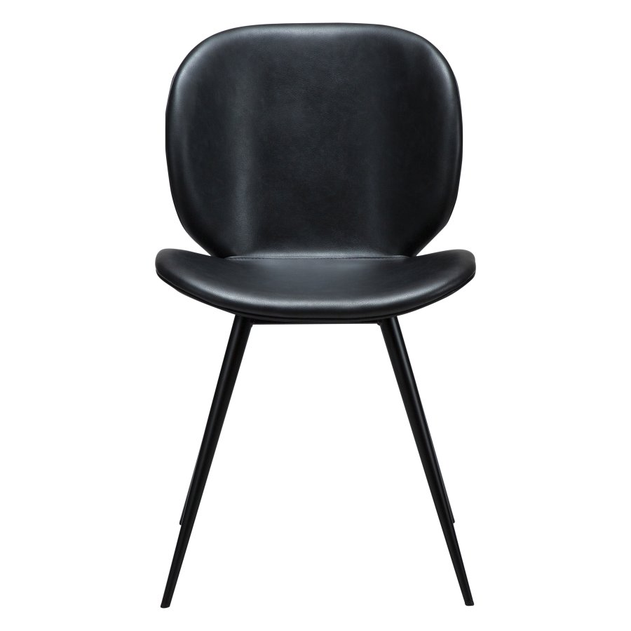 DANFORM Cloud spisebordsstol - Ravn sort kunstlder og sort stl