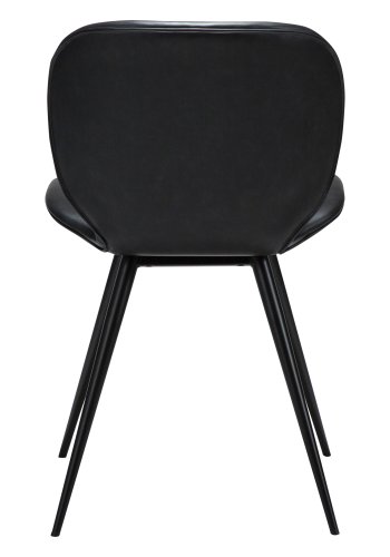 DANFORM Cloud spisebordsstol - Ravn sort kunstlder og sort stl