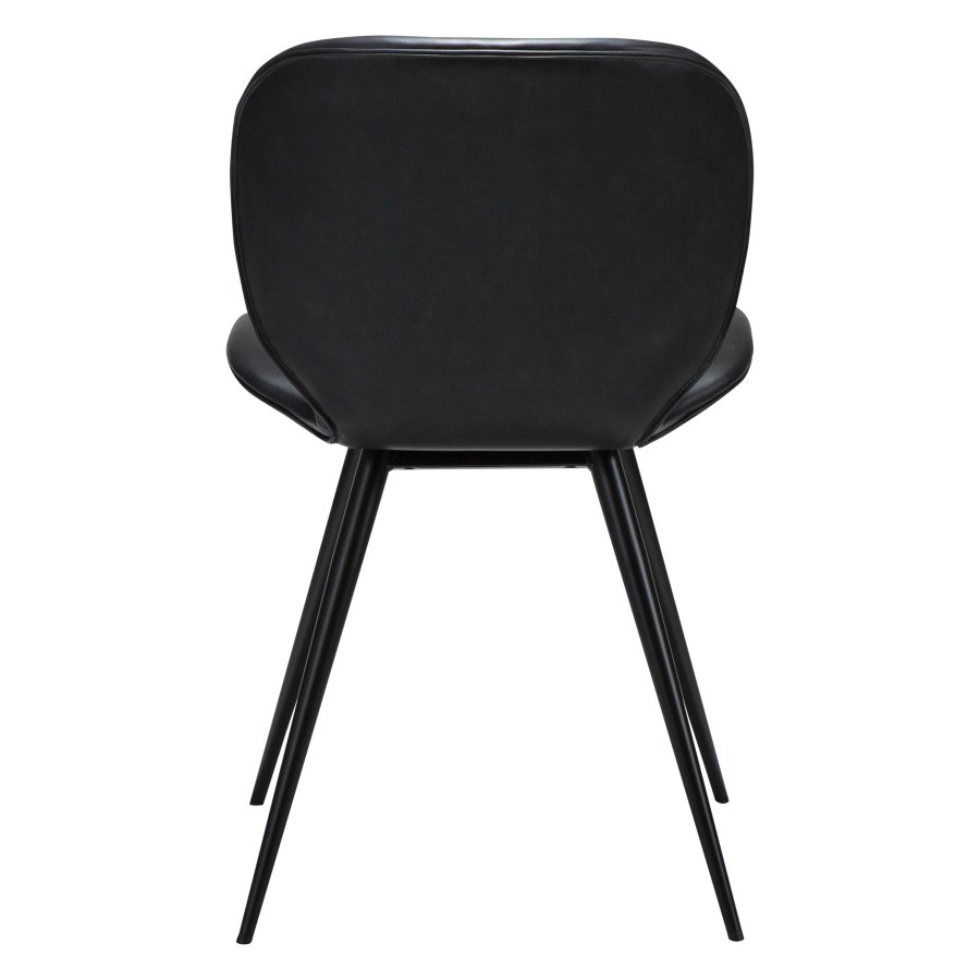 DANFORM Cloud spisebordsstol - Ravn sort kunstlder og sort stl