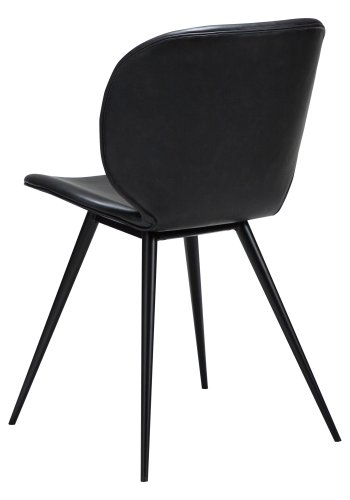 DANFORM Cloud spisebordsstol - Ravn sort kunstlder og sort stl