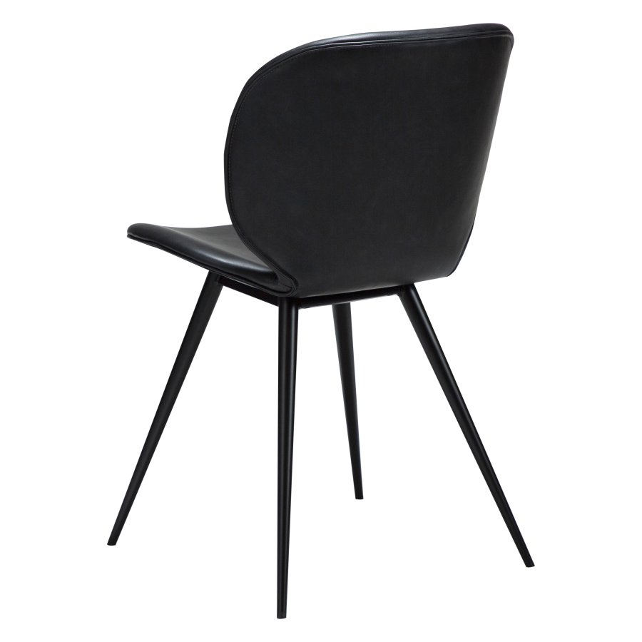 DANFORM Cloud spisebordsstol - Ravn sort kunstlder og sort stl