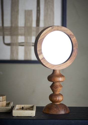 BLOOMINGVILLE Malukka Bordspejl, Brun, Akacie