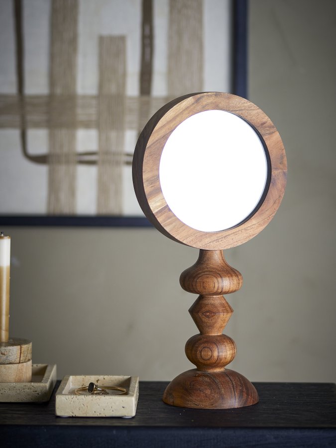 BLOOMINGVILLE Malukka Bordspejl, Brun, Akacie