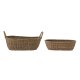 BLOOMINGVILLE Somma kurv - brun rattan (st af 2)