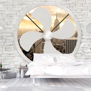 ARTGEIST fototapet - New York Waft, New York gennem ventilator (flere strrelser)